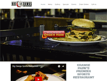 Tablet Screenshot of bigdawgsrestaurant.com